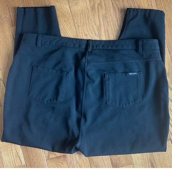 DKNY Ponte Tapered Leg Pants, Black, 2X, Stretch, Work Wear, Comfort, Plus Size - Picture 3 of 8